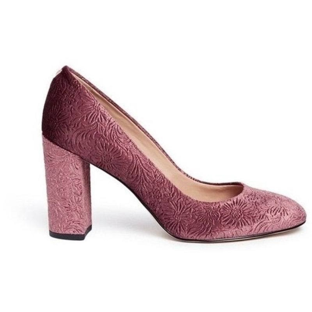Sam Edelman Stillson Floral Embossed Velvet Pumps